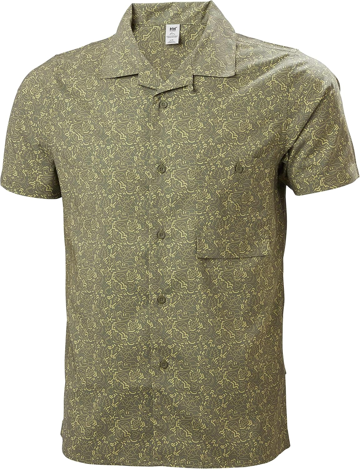 

Helly-Hansen мужская футболка OYA из переработанного материала Helly Hansen, 421 Lav Green Hiker Print