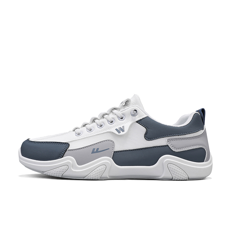 

Износостойкие, дышащие, легкие, низкие повседневные мужские туфли WARRIOR, Gray Blue