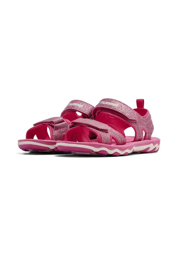 Сандалии для ходьбы glitter jr. Hummel, Pink Flambã — фото 2