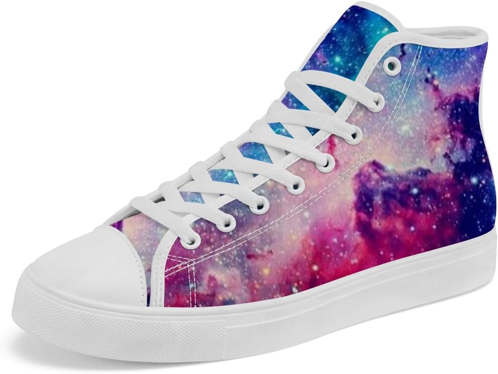 

Мужские и женские высокие кеды Galaxy на шнуровке, повседневная обувь Chebing, голубой