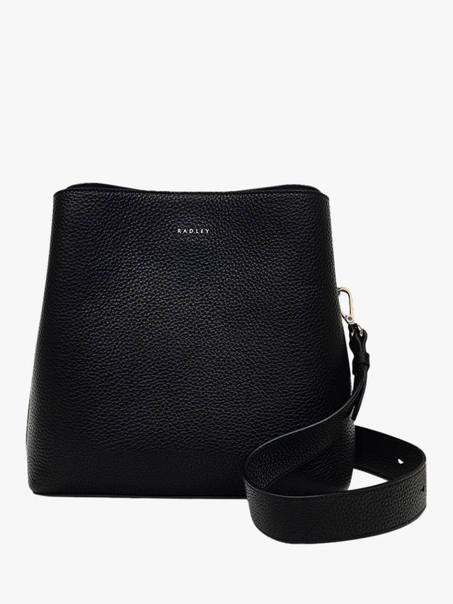 

Кожаная сумка кросс-боди Dukes Place с отделениями среднего размера Radley, Black/Silver