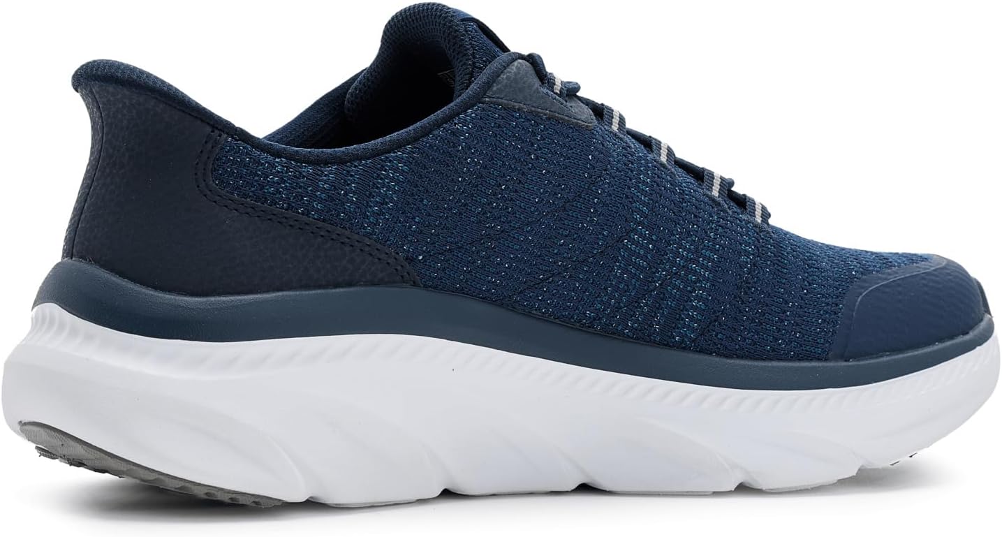 Мужские кроссовки Skechers D'lux Walker 3.0 Drevven с удобной посадкой без шнурков, темно-синий — фото 3