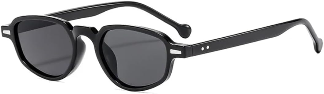 

Популярные модные маленькие солнцезащитные очки «кошачий глаз» для женщин, ретро-стиль, прозрачные линзы, защита от УФ-излучения UV400, солнцезащитные очки для мужчин с заклепками SZVVBKK, Black Grey