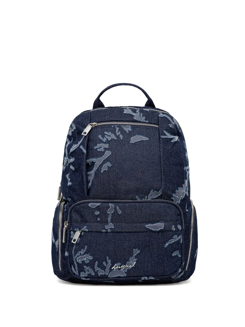 

Рюкзак с верхней ручкой и карманом на молнии Desigual, синий