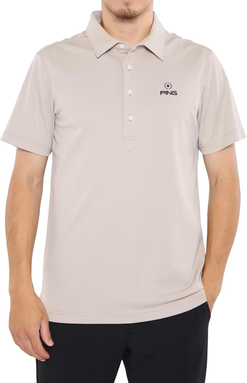 

Мужская поло-рубашка с коротким рукавом Pin Apparel 621-4260811 (защита от УФ-излучения, функция охлаждения за счет испарения тепла), для гольфа, 040бежевый Ping Apparel