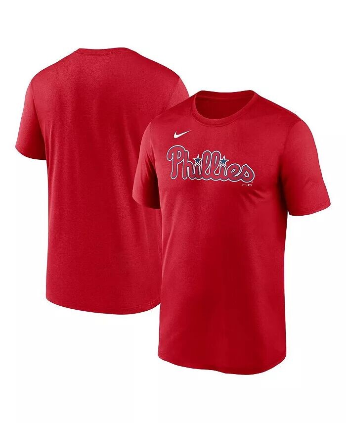

Мужская красная футболка Philadelphia Phillies Fuse Legend Nike, красный