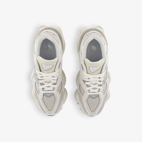 9060 кроссовки из кожи и сетки с фирменной нашивкой New Balance, синий — фото 2