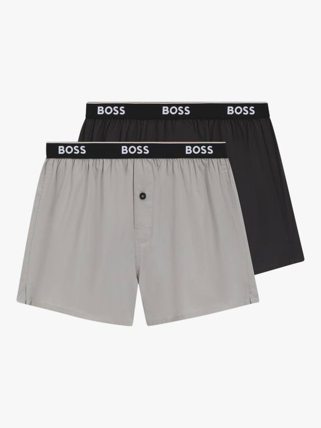 

Боксеры BOSS из хлопка HUGO BOSS, Pack of 2, Light Grey/Multi