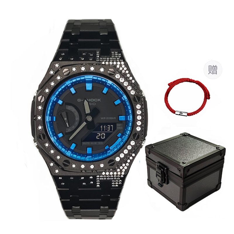 

CASIO Мужские часы с двойным жидкокристаллическим/аналоговым дисплеем, черные