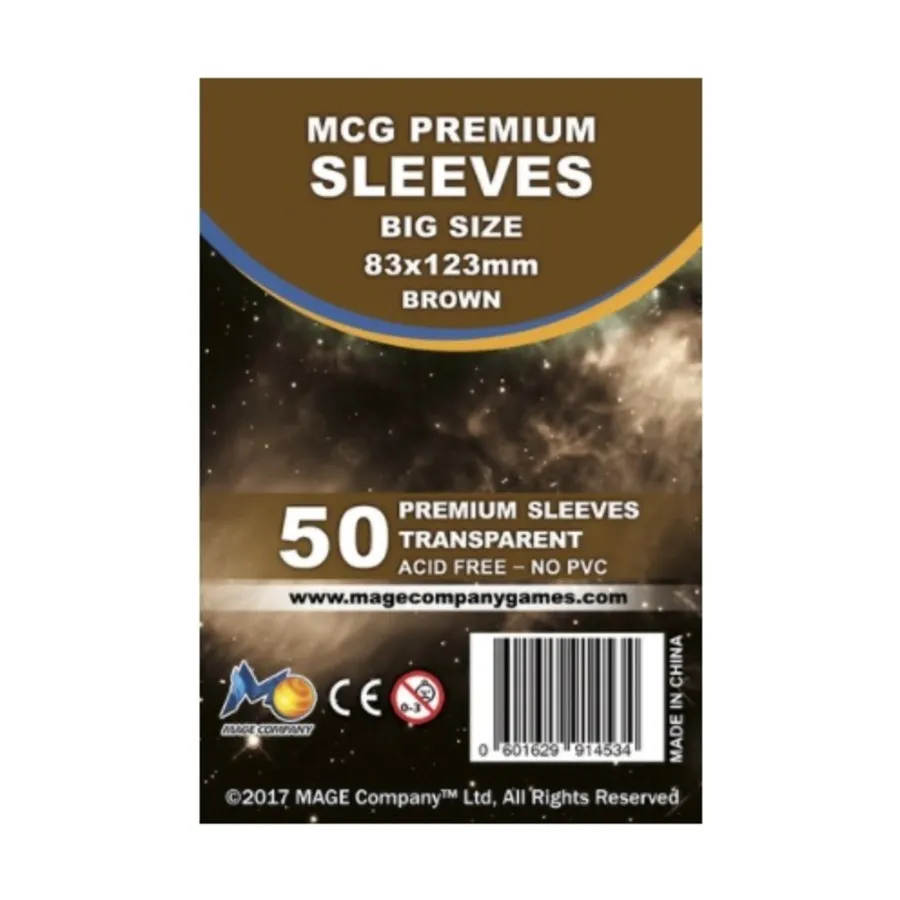

Премиум-пакеты с большими рукавами (10 упаковок по 50 шт.), MCG Premium Card Sleeves