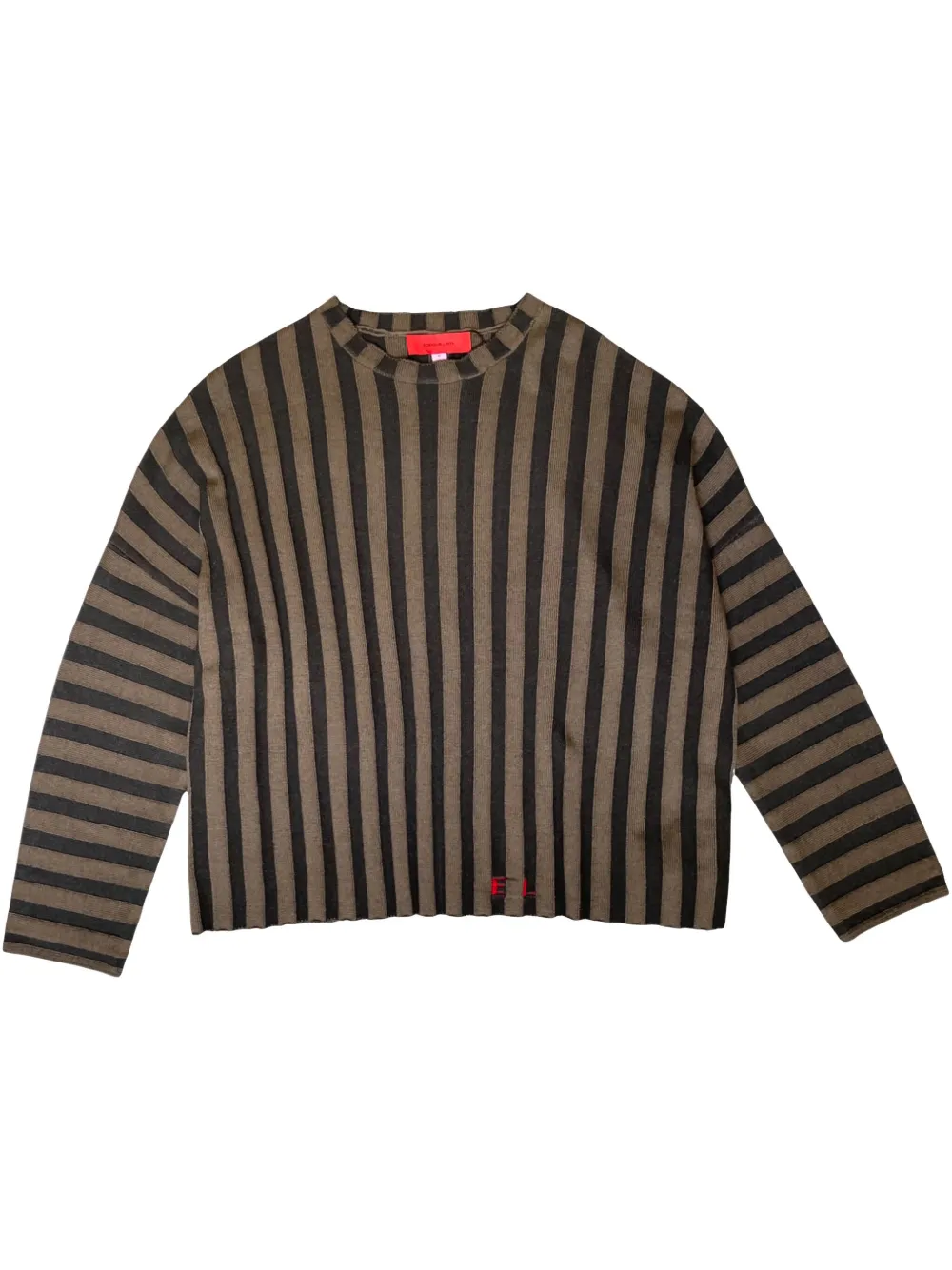 

Полосатый свитер Eckhaus Latta, коричневый