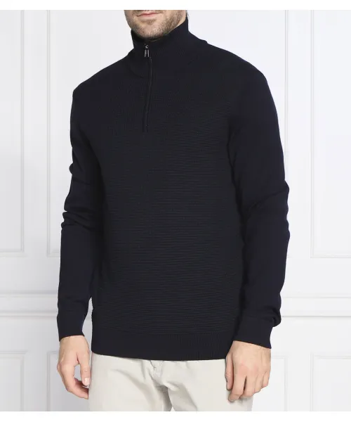 

Шерстяной свитер Ладамо Regular fit Boss, синий