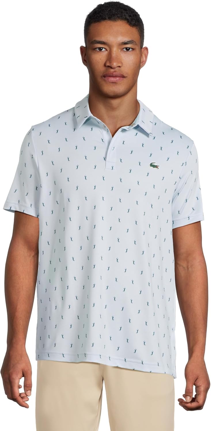 

Lacoste мужская поло для гольфа Regular Fit с защитой от ультрафиолета, Light Blue & Blue, Синий, Lacoste мужская поло для гольфа Regular Fit с защитой от ультрафиолета, Light Blue & Blue