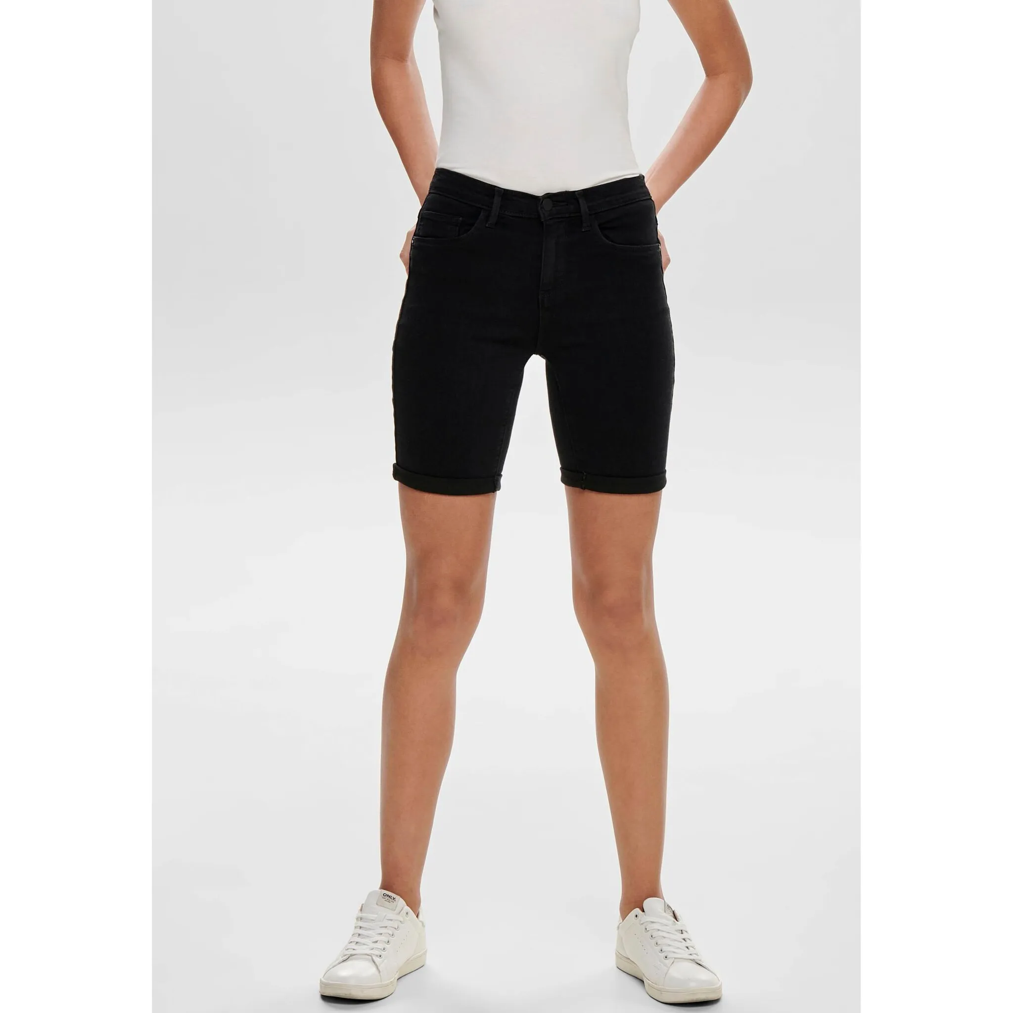 

Only ШОРТЫ "ONLRAIN LIFE MID LONG SHORTS", черный