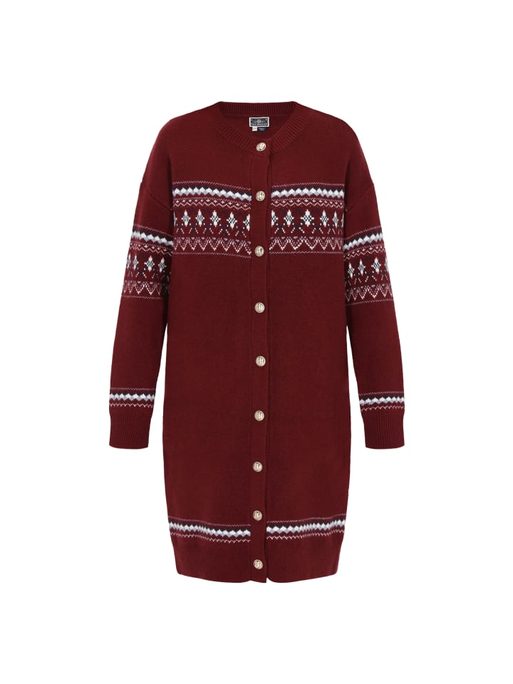 

DreiMaster Женский кардиган бордового цвета