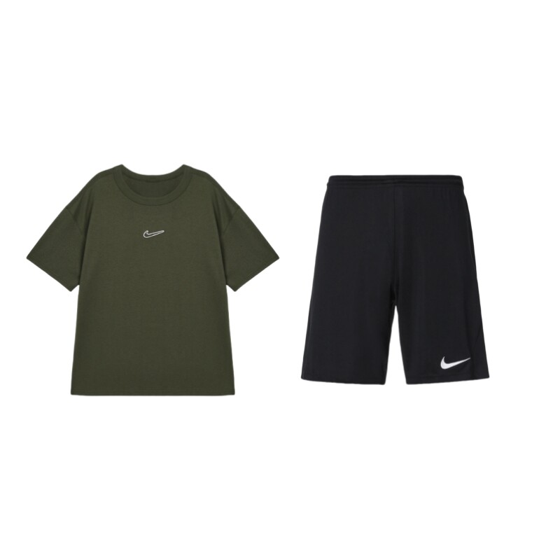 

Повседневная спортивная одежда для мужчин Зеленый/черный Nike, зеленый/черный