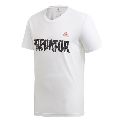 

Футболка soccer/football sports round neck short sleeve white Adidas, белый