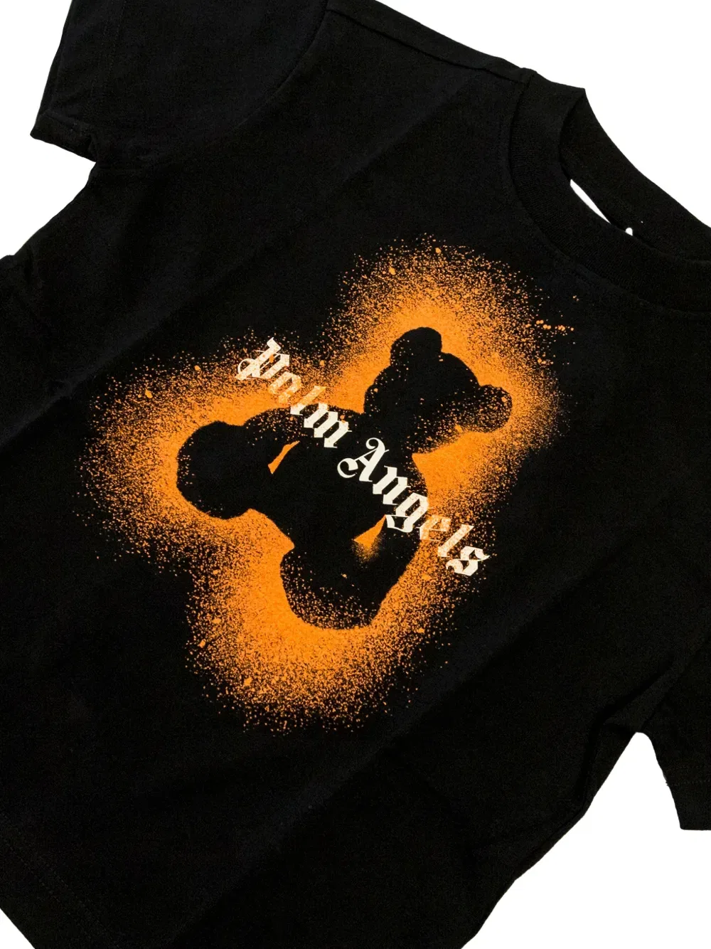 Футболка с круглым вырезом Palm Angels Kids, черный — фото 2
