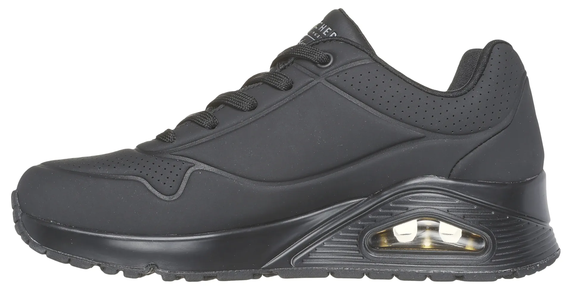 Кроссовки Skechers "UNO-GOLDEN HEART", повседневная обувь, полуботинки, шнуровка с удобной функцией Skech Air, цвет Schwarz-Goldfarben — фото 4