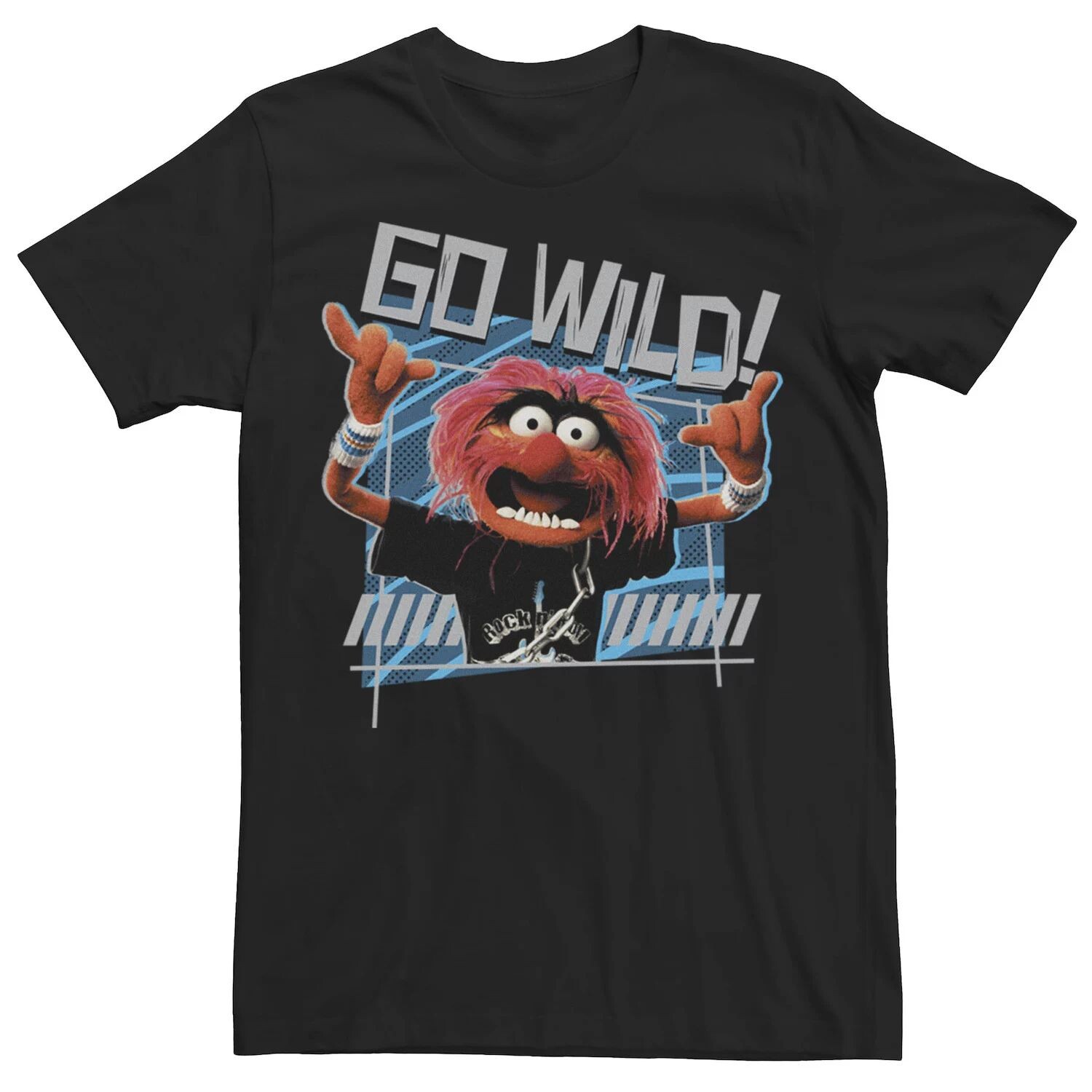 

Мужская футболка с плакатом Muppet Animal Wild Licensed Character