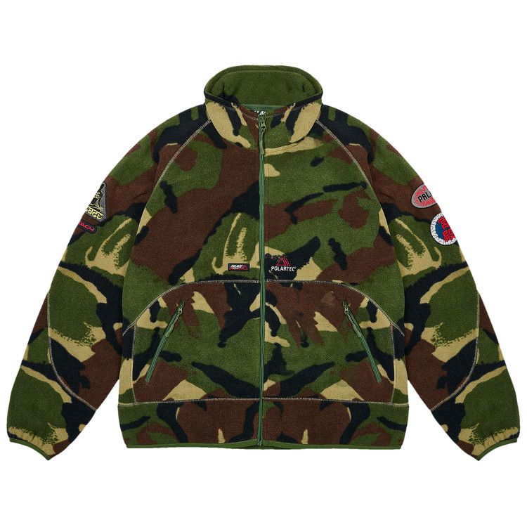 

Куртка Palace Polartec Full Zip Funnel, Woodland Camo