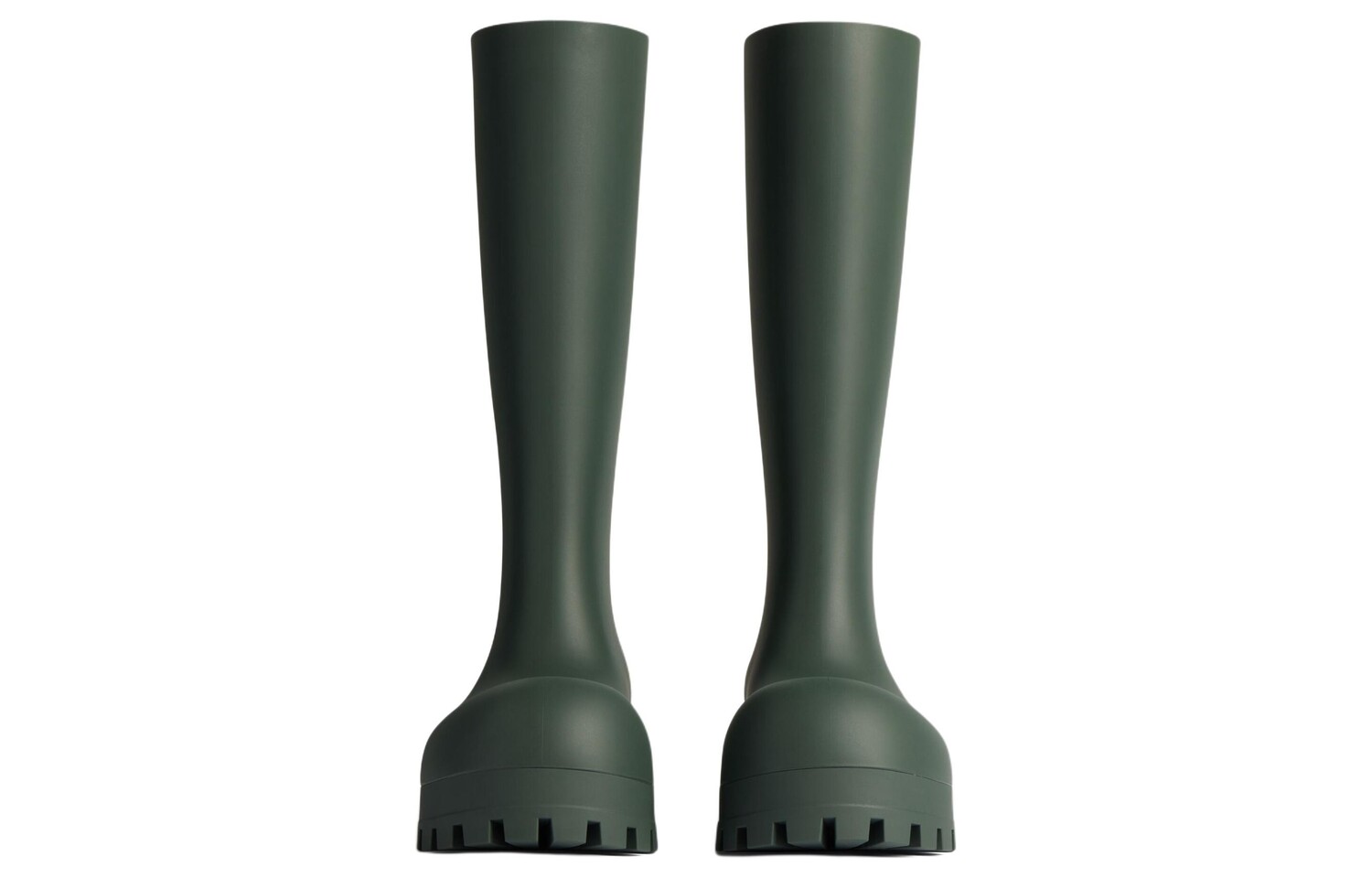 Balenciaga Резиновые Сапоги Женские, Dark Green — фото 4