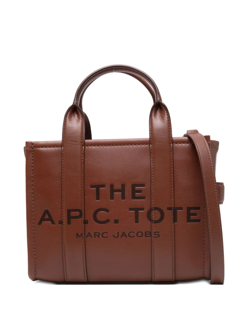 

Кожаная сумка-тоут A.P.C., коричневый