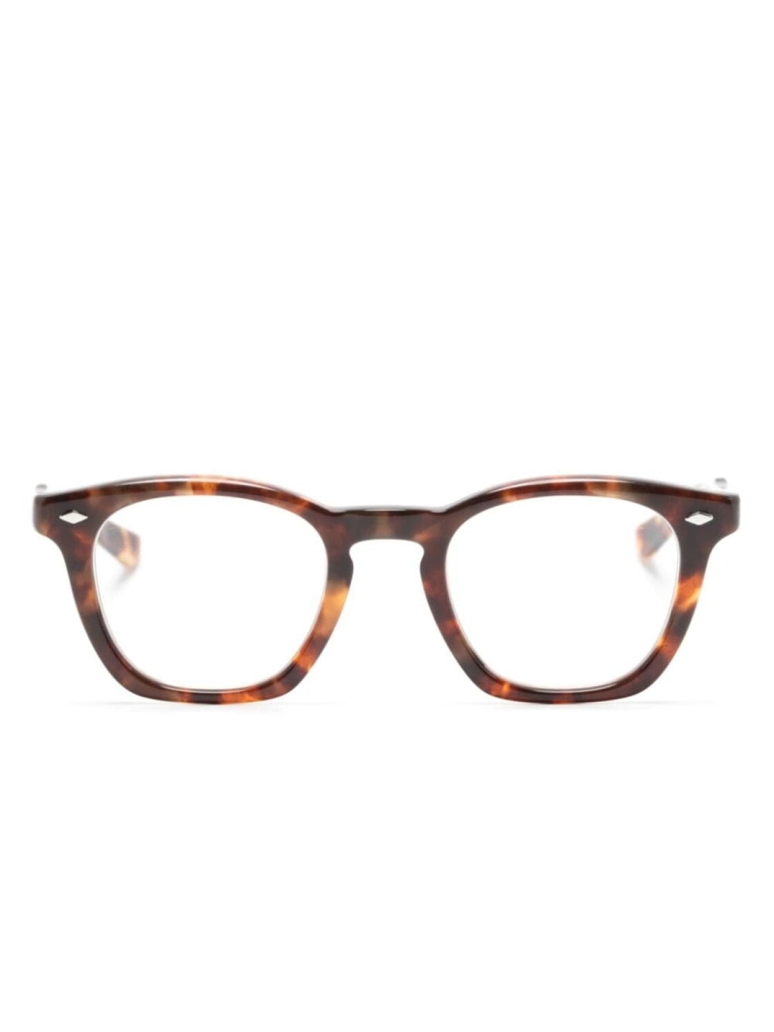 

Eyevan7285 tortoiseshell round-frame sunglasses, коричневый