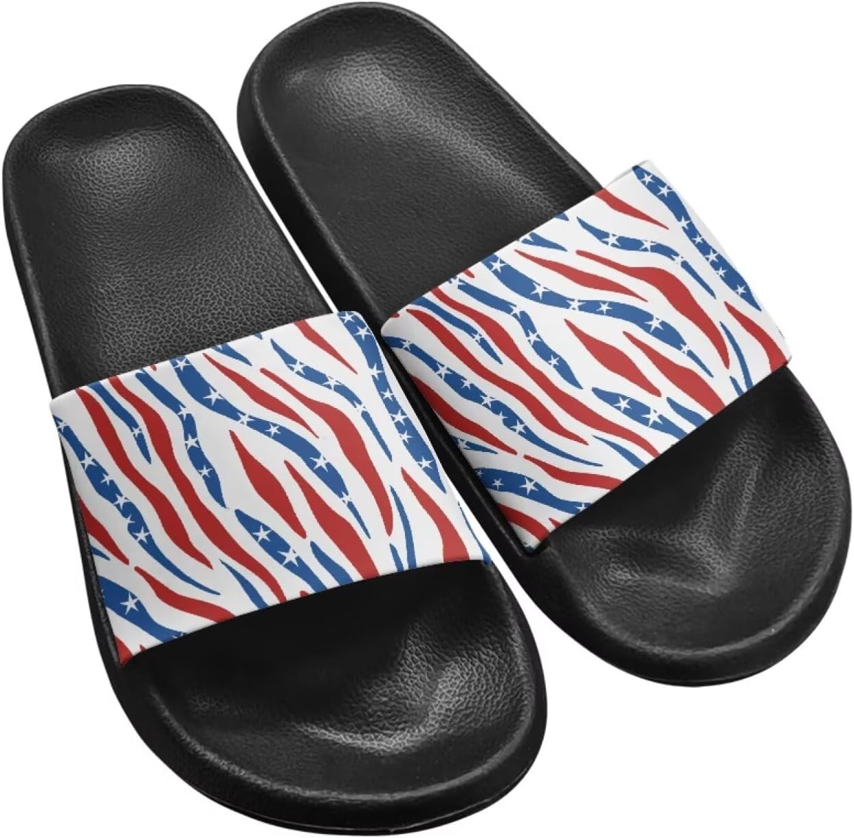 

Женские шлепанцы Jeiento с открытым носком, сандалии для отдыха, мягкие пляжные туфли с противоскользящей подошвой, Stars Us Flag