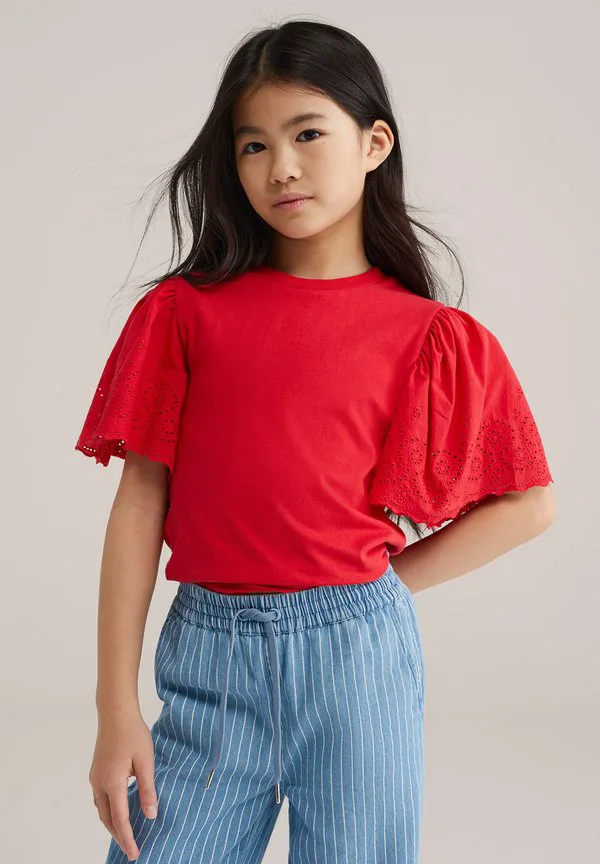 Простая футболка We Fashion, Bright Red — фото 2