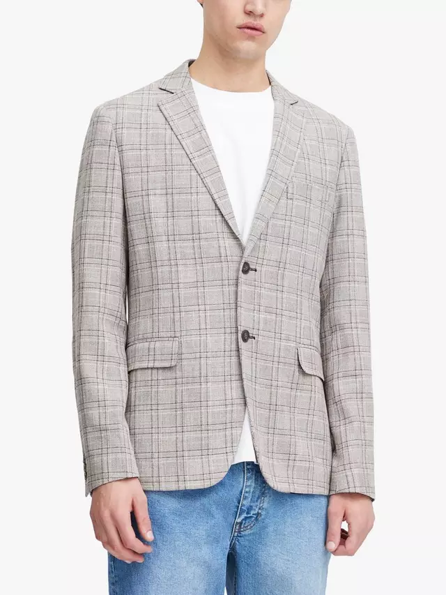 

Блейзер Casual Friday Bille Checked Single Breasted, цвет mid grey melange