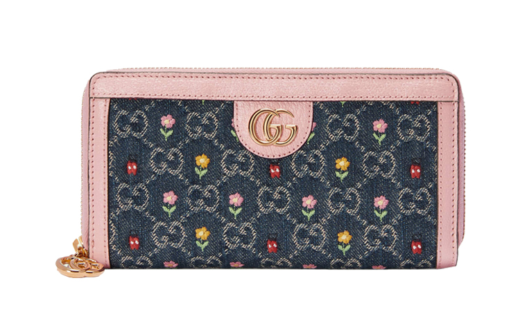 

Сумка-кошелёк Ophidia Canvas With Leather из холста для женщин синий/розовый/мультиколор GUCCI