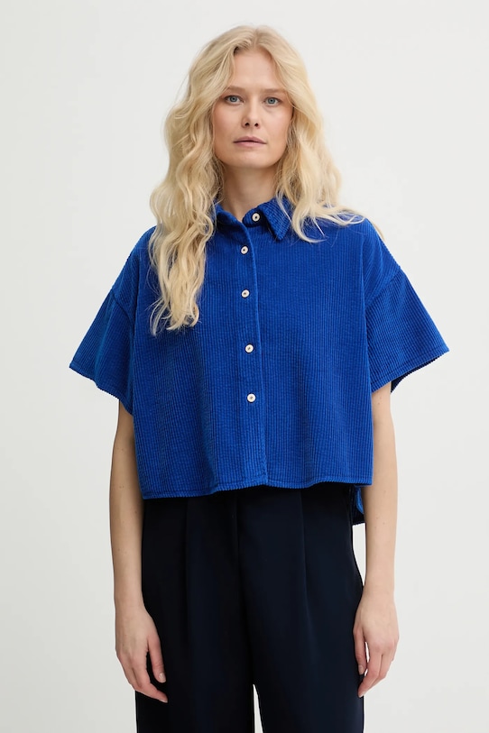 

Хлопковая рубашка American Vintage, темно-синий