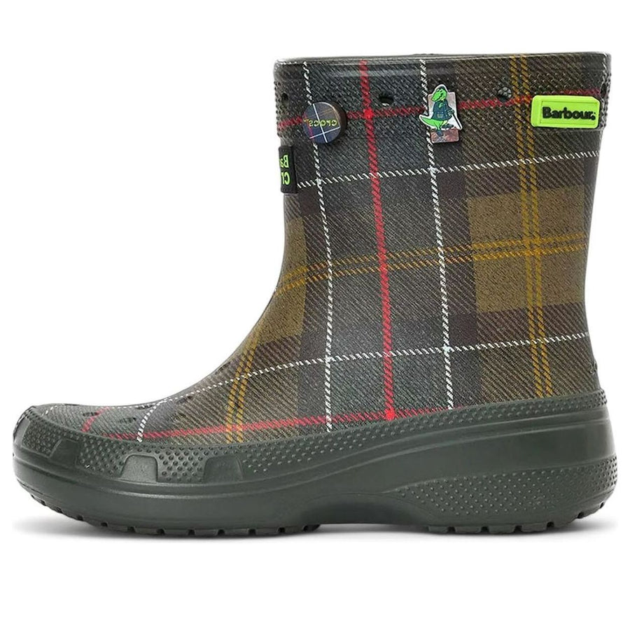 

Кроссовки Crocs x Barbour Classic Boots 'Olive Plaid', оливкого-зеленый