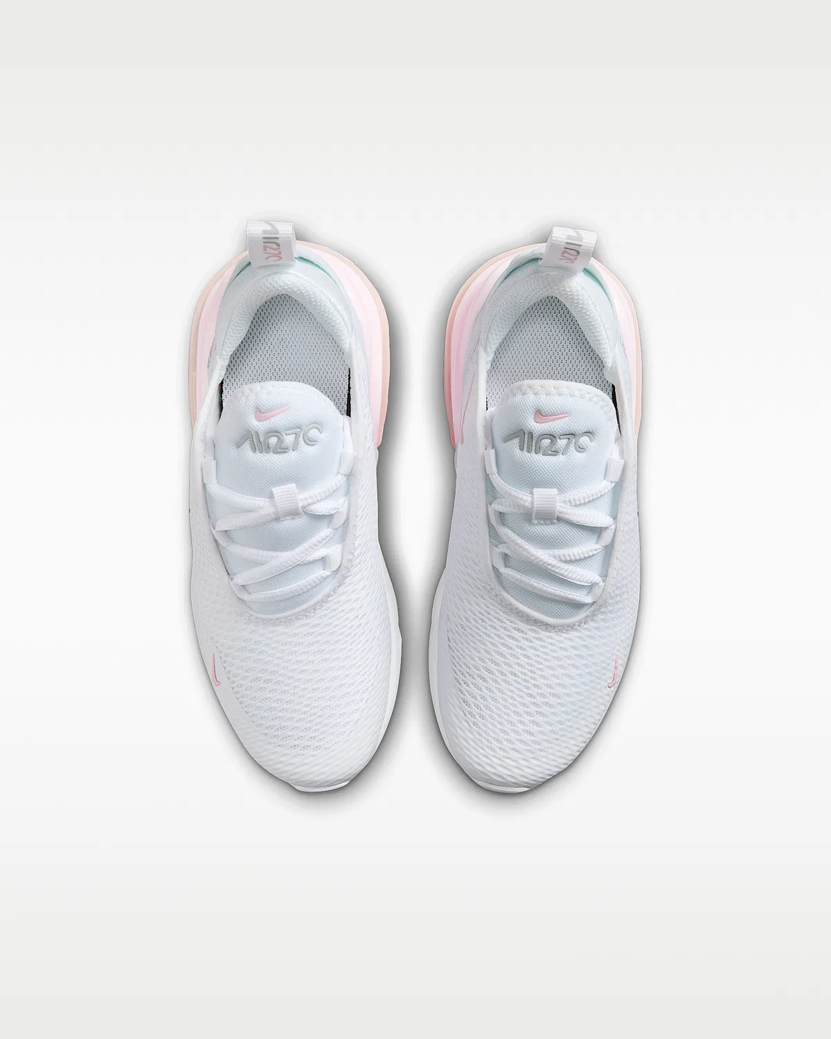 Кроссовки Nike Air Max 270 для малышей, White/Light Smoke Grey/Pink Foam — фото 4