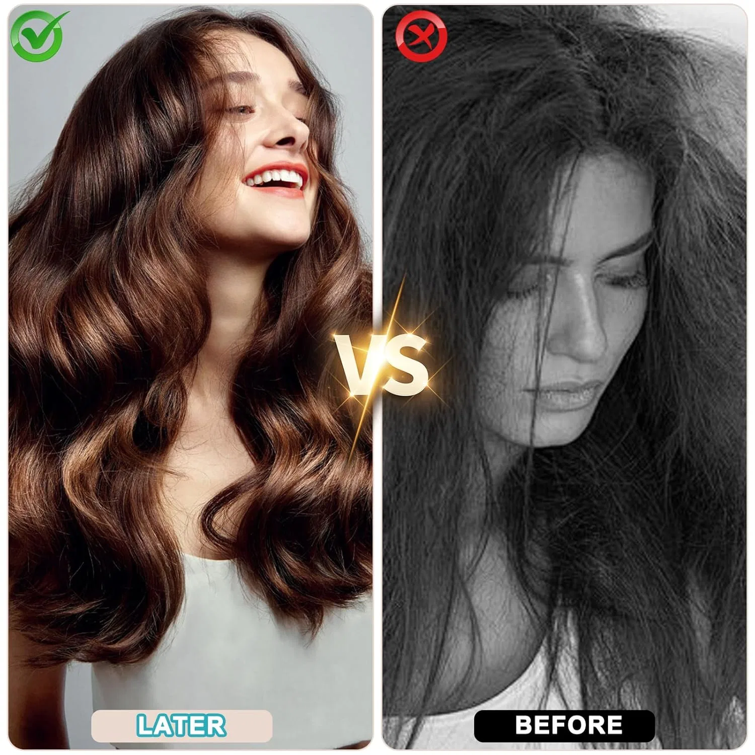 Щетка для вьющихся волос Curl Define Styling Brush Yeria, Beige — фото 4