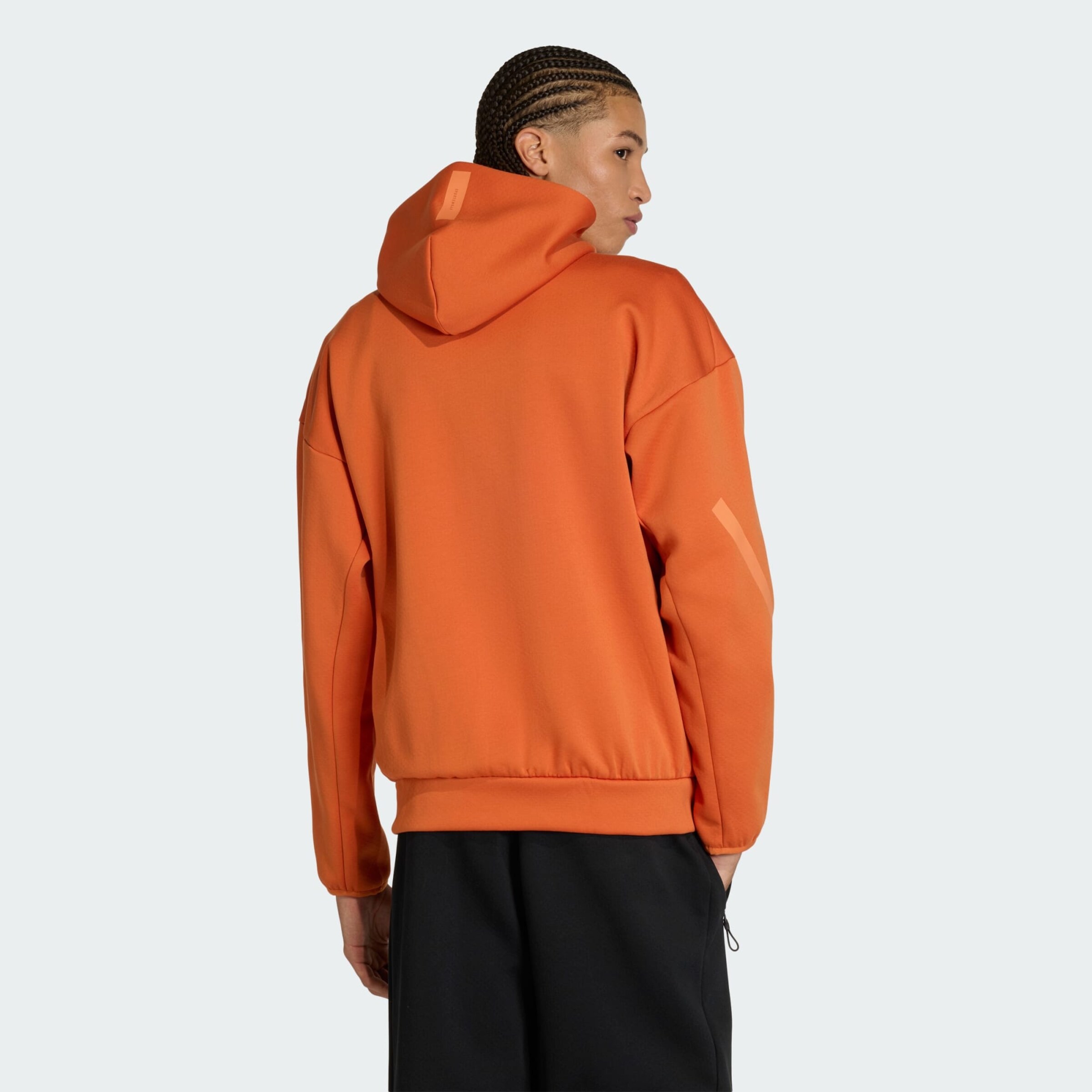 Adidas Sportswear Спортивная толстовка с молнией 'Z.N.E.' в оранжевом цвете — фото 3