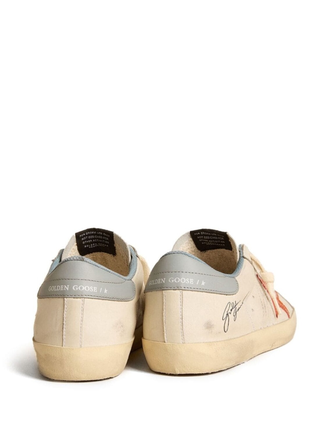 Golden Goose кроссовки Super-Star с эффектом потертости, белый — фото 4