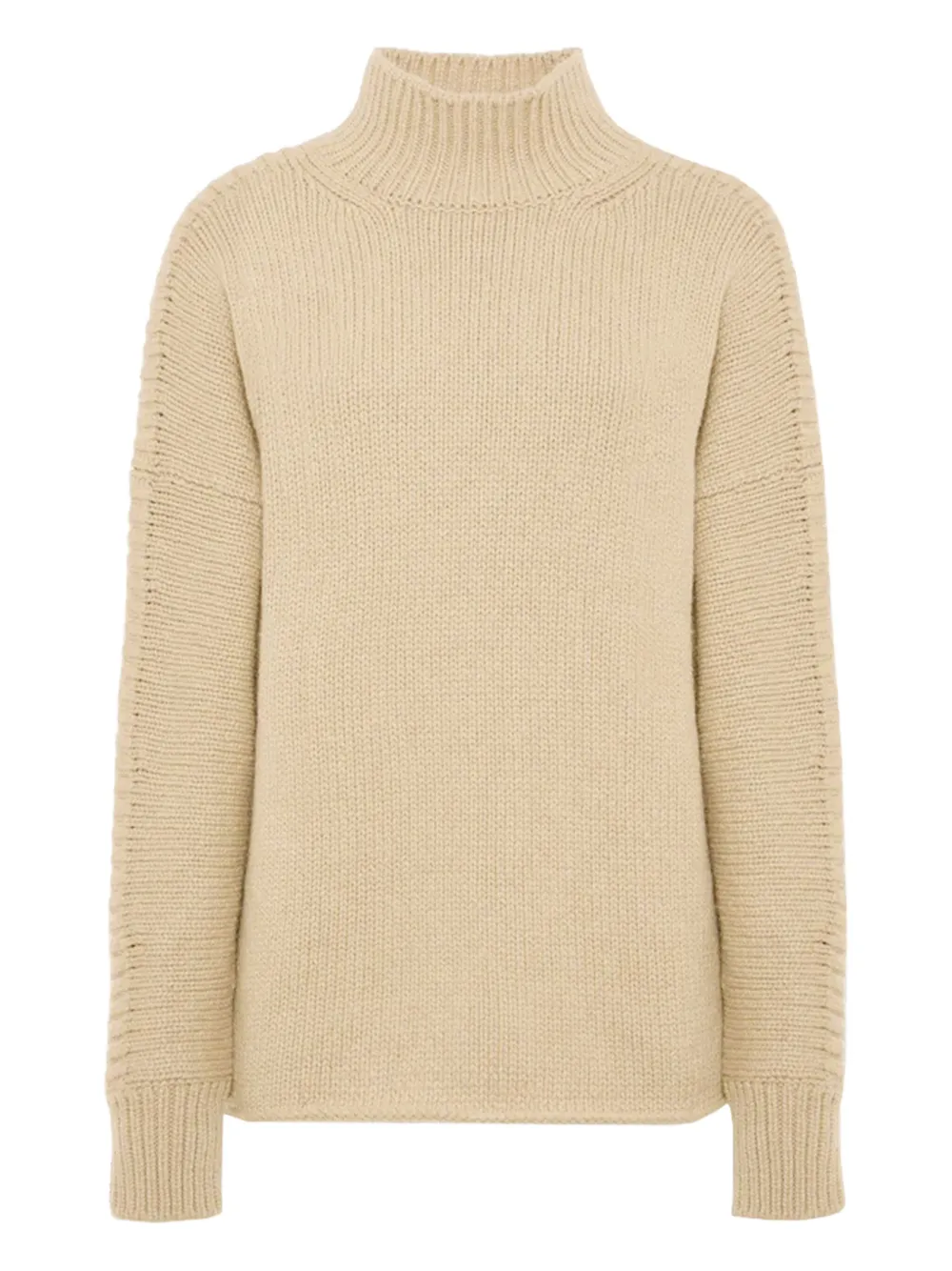 

Свитер в рубчик с высоким воротником Malo, нейтральный