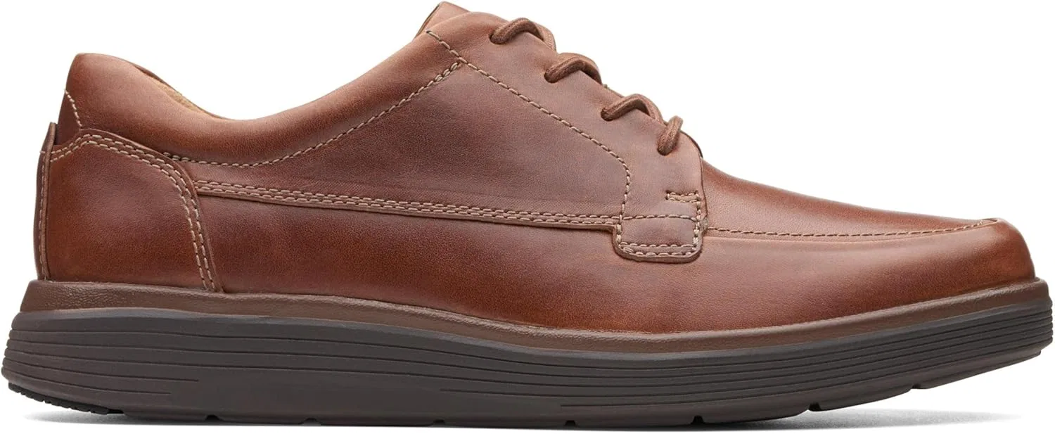 Clarks UN-Wohnstätte Lightness Мужские повседневные кожаные туфли на шнуровке, Dark Brown Leather — фото 2