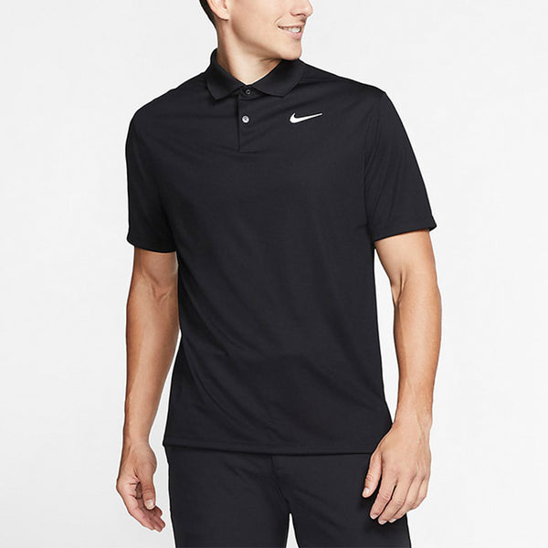 Футболка men's solid color casual outdoor sports golf short sleeve polo black polo shirt Nike, мультиколор — фото 3