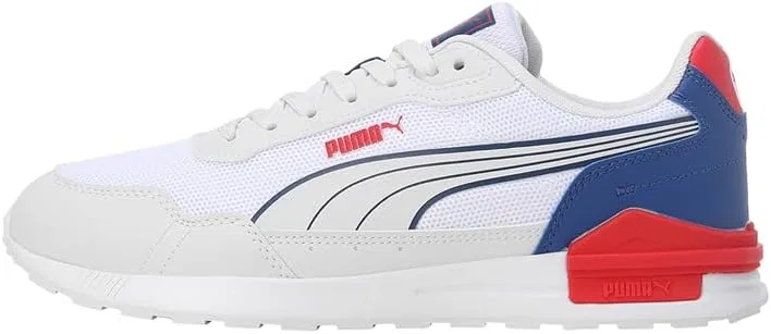 Мега-кроссовки PUMA Herren Graviton, Puma White Feather Gray Puma Red Clyde Royal — фото 2