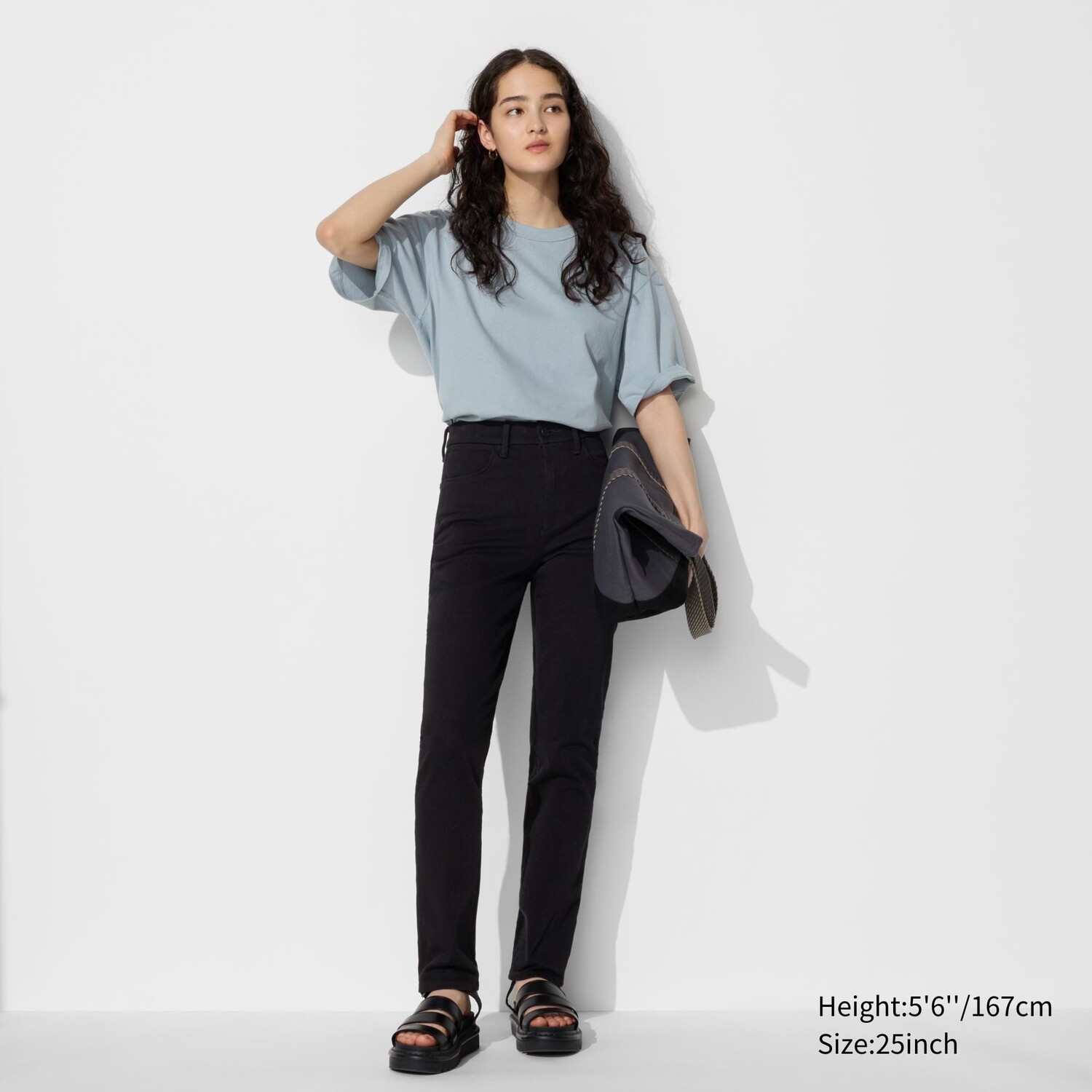 

Узкие джинсы UNIQLO, черный