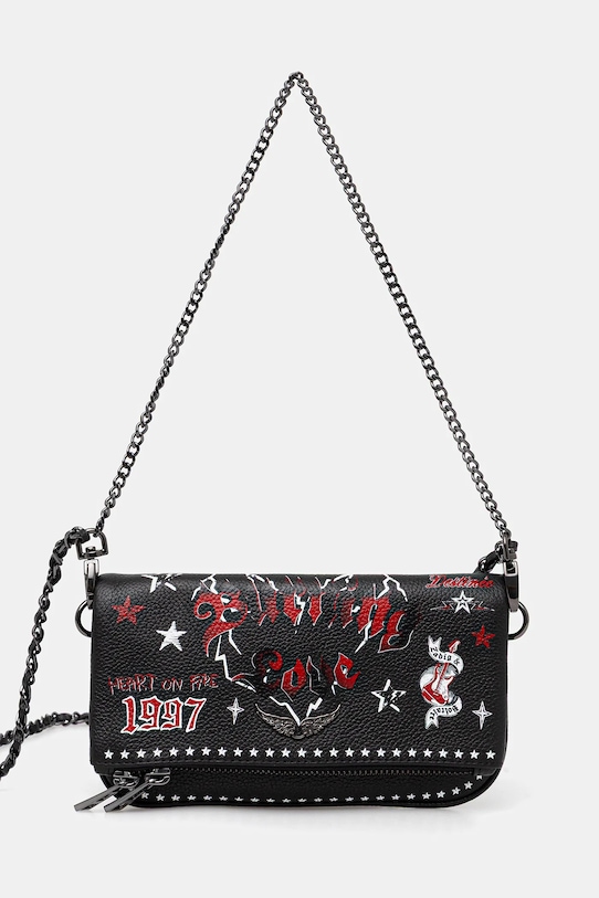 

Кожаная сумка Zadig&Voltaire, черный