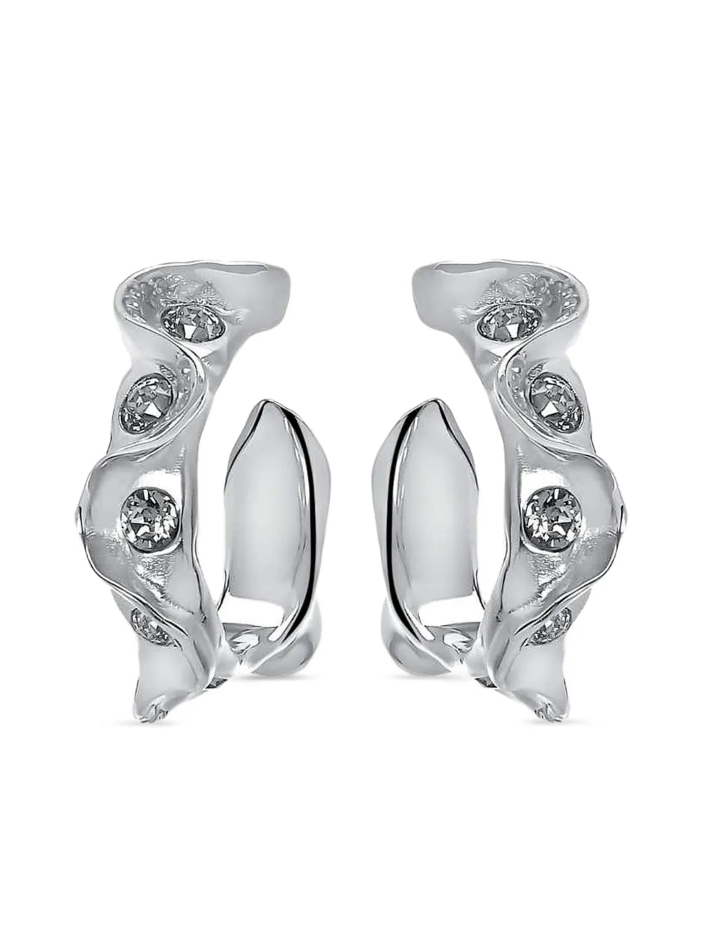 

Серьги с кристаллами Oscar de la Renta, серебяный