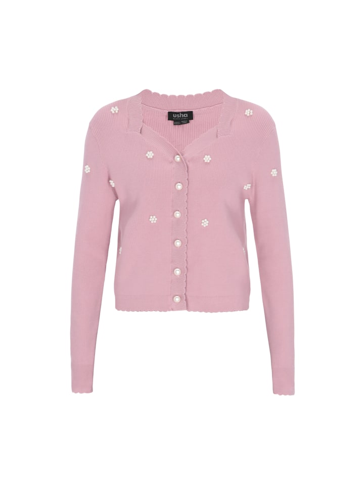 

Usha BLACK LABEL Женский кардиган темно-розового цвета