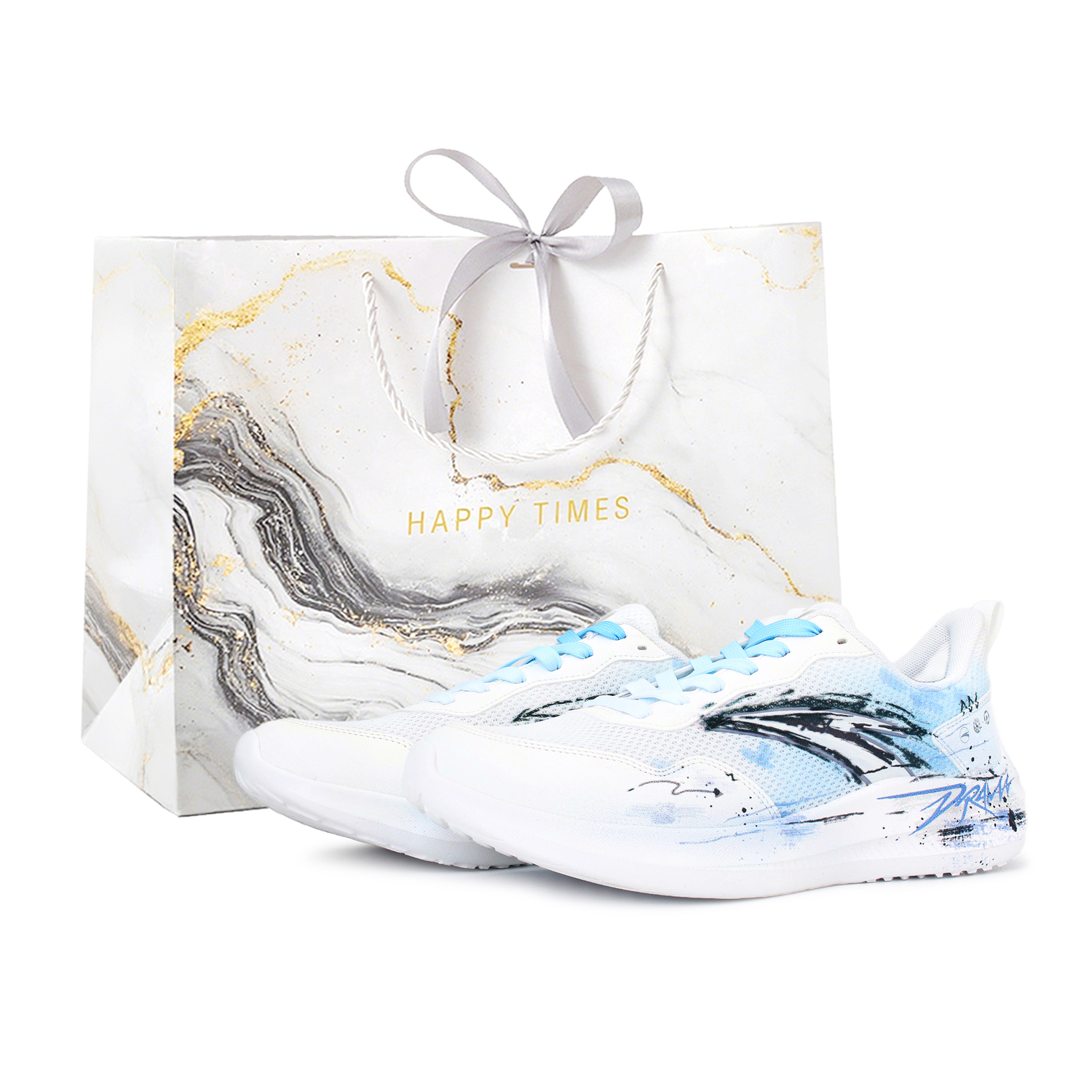 

Кроссовки мужские для города и бега Sky Cushioning, Wear Resistant Low top ANTA, белый shopping bag