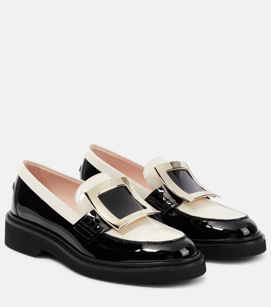 Лакированные лоферы viv' rangers Roger Vivier, черный