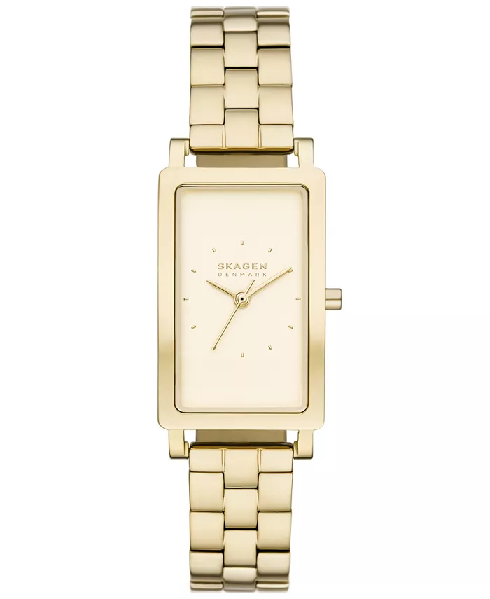 

Женские часы Hagen Quartz с тремя стрелками, стальной корпус с золотистым покрытием, 22 мм Skagen