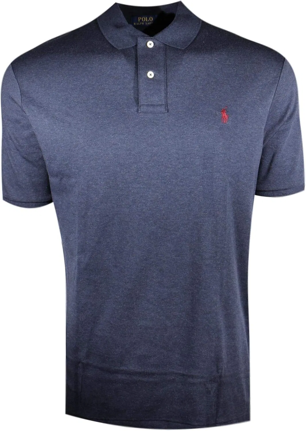 Мужская классическая рубашка поло POLO RALPH LAUREN, Navy Heather (Red Pony)